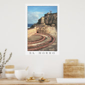 EL MORRO Puerto Rico poster (Keuken)