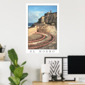 EL MORRO Puerto Rico poster (Thuiskantoor)