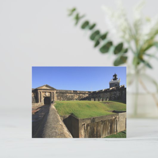 El Morro, San Felipe Castle, Drawbridge, vooraan Briefkaart (Staand voorkant)