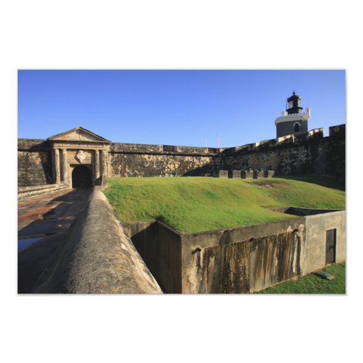 El Morro, San Felipe Castle, Drawbridge, vooraan Foto Afdruk (Voorkant)