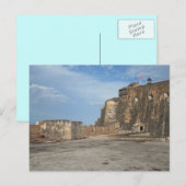 El Morro San Juan Puerto Rico Briefkaart (Voorkant / Achterkant)