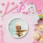 El Morro: Thema van de partij Puerto Rico Papieren Bordje (Feest)