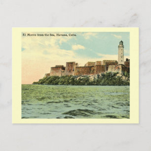 El Morro uit het Zee, Havana, Cuba 1913  Briefkaart