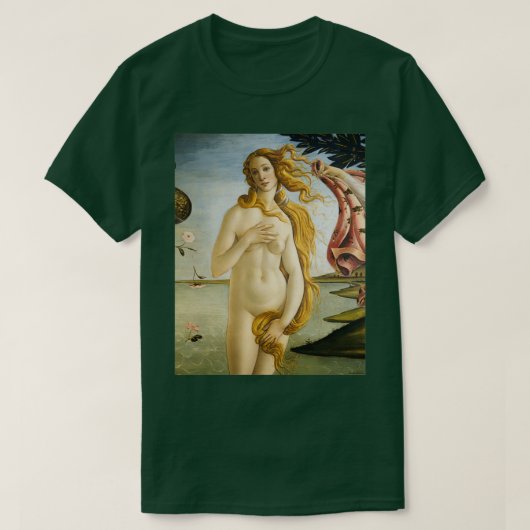 El nacimiento de Venus Sandro Botticelli T-shirt (Design voorkant)