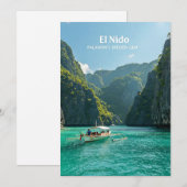 El Nido: De verborgen parel van Palawan Feestdagenkaart (Voorkant / Achterkant)