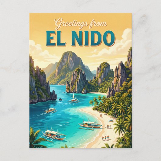 El Nido Filipijnen Briefkaart (Voorkant)