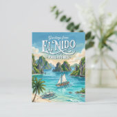 El Nido Filipijnen Briefkaart (Staand voorkant)