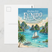 El Nido Filipijnen Briefkaart (Voorkant / Achterkant)