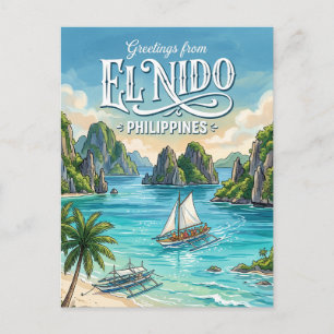 El Nido Filipijnen Briefkaart