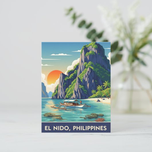 El Nido Filipijnen Reizen Briefkaart (Staand voorkant)