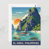 El Nido Filipijnen Reizen Briefkaart (Voorkant / Achterkant)