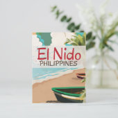El Nido Filippijns poster van reizen Briefkaart (Staand voorkant)