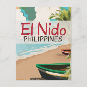 El Nido Filippijns poster van reizen Briefkaart