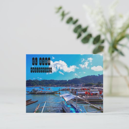 El Nido in Palawan Filipijnen Briefkaart (Staand voorkant)