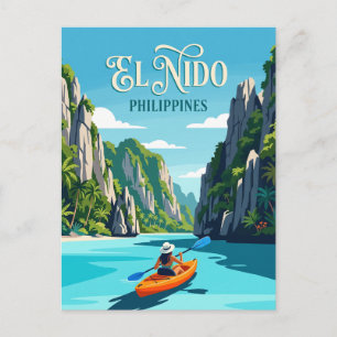 El Nido Palawan, Filipijnen, kanoër Briefkaart