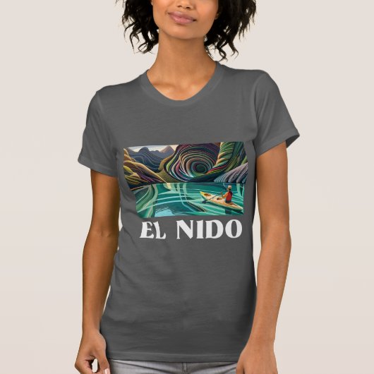 : El Nido, Palawan, Prachtig strand, Filipijnse la T-shirt (Voorkant)