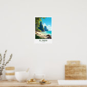 El Nido Palawan Reisprint Poster (Keuken)