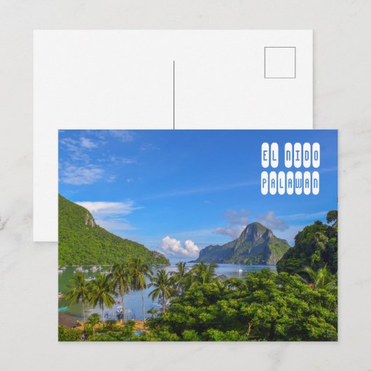 El Nido Uitzicht in Palawan Filipijnen Briefkaart (Voorkant / Achterkant)