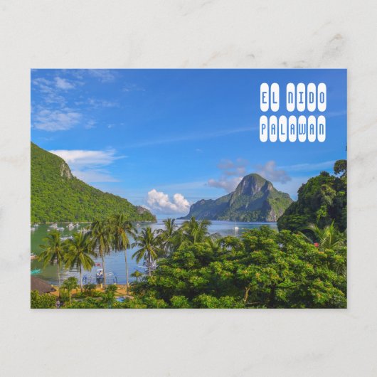 El Nido Uitzicht in Palawan Filipijnen Briefkaart (Voorkant)