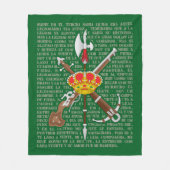 El novio de la muerte fleece deken (Voorkant)