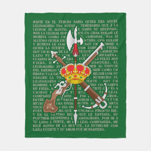 El novio de la muerte fleece deken (Voorkant)