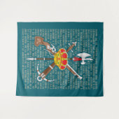 El novio de la muerte wandkleed (Voorkant (horizontaal))