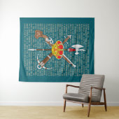 El novio de la muerte wandkleed (In Situ (horizontaal))