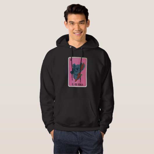 El Oso Koala Mexican Slang Lottery Bingo Cards Hoodie (Voorkant volledig)