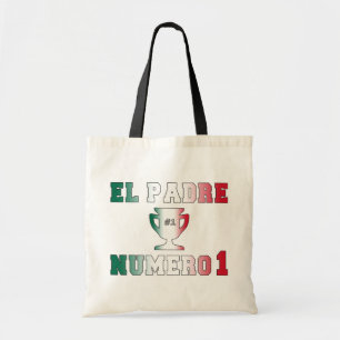El Padre Número 1 #1 Pap in Spaans Vaderdag Tote Bag