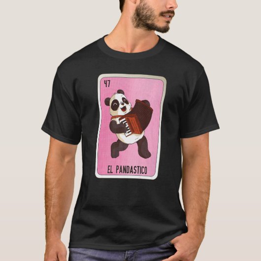 El Pandastico Mexican Slang Lottery Bingo Cards T-shirt (Voorkant)