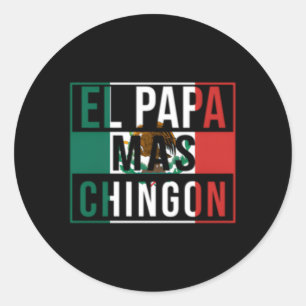 El Papa Mas Chingon Beste Mexicaanse Pap Ronde Sticker