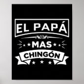 El Papa Mas Chingon Funny Mexicaanse vaders Poster (Voorkant)