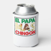El Papa Mas Chingon Funny Spanish and Mexican Dad Blikjeskoeler (Blikje Voorkant)