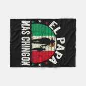El Papa Mas Chingon - Mexicaanse Vaderdag Mexi Fleece Deken (Voorkant (Horizontaal))