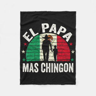 El Papa Mas Chingon - Mexicaanse Vaderdag Mexi Fleece Deken