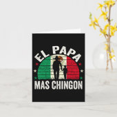 El Papa Mas Chingon - Mexicaanse Vaderdag Mexi Kaart (Gele Bloem)