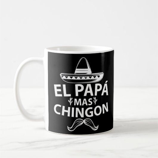 El Papa Mas Chingon voor mannen Mexicaanse vader r Koffiemok (Links)