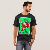 El Papa Noel Mexicaanse Kaart Santa Claus Sombrero T-shirt (Voorkant volledig)