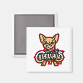 El Pas0 Chihuahuas Honkbal T-shirt Magneet (Voorkant / Achterkant)