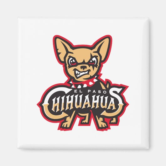 El Pas0 Chihuahuas Honkbal T-shirt Magneet (Voorkant)