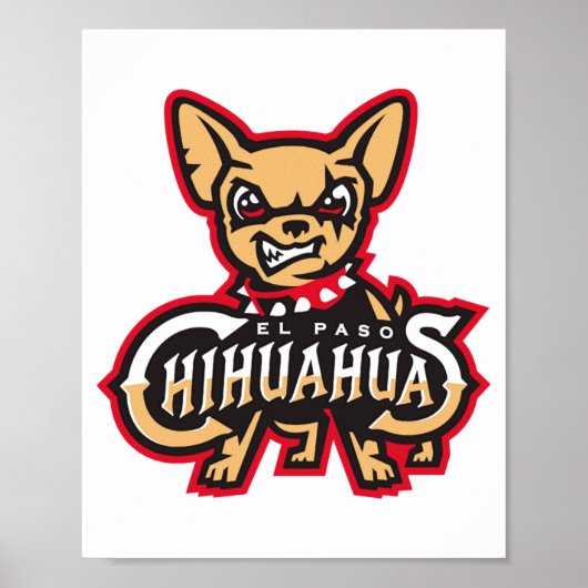 El Pas0 Chihuahuas Honkbal T-shirt Poster (Voorkant)