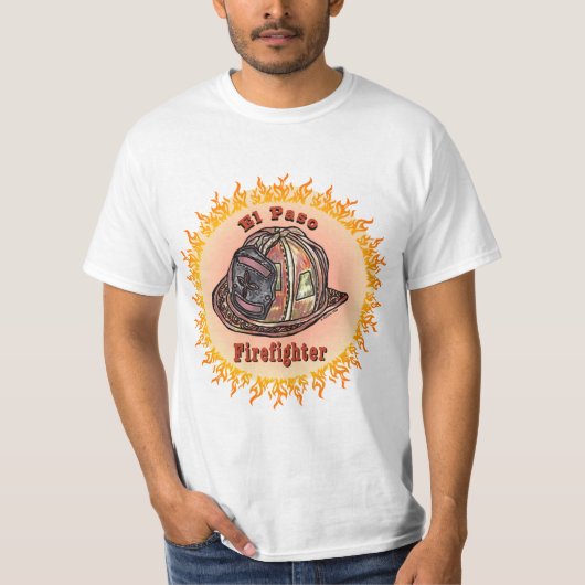 El Paso brandweerman t-shirt (Voorkant)