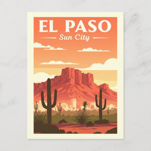  El Paso Briefkaart (Voorkant)