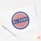 El Paso City Pride Embleem – Amerikaanse identitei Ronde Sticker (Envelop)