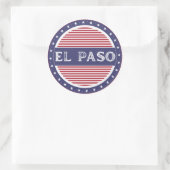 El Paso City Pride Embleem – Amerikaanse identitei Ronde Sticker (Tas)