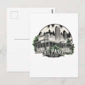 El Paso City Texas, Verenigde Staten Briefkaart (Voorkant / Achterkant)