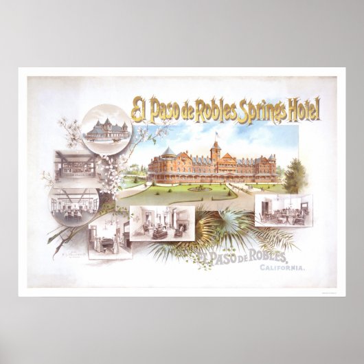 El Paso de Robles Springs Hotel Poster (Voorkant)
