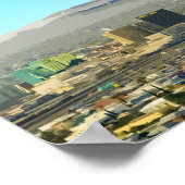 El Paso Downtown Mountain Texas  Poster (Hoek)