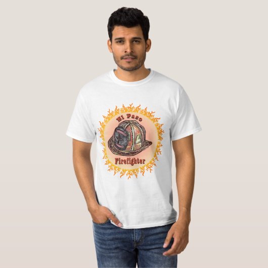 El Paso Firefighter t shirt (Voorkant volledig)
