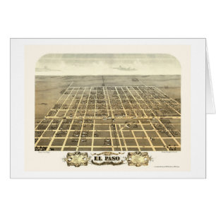 El Paso, IL Panorama Kaart - 1869